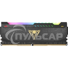 Оперативная память Patriot Viper Steel, DDR4, 32Gb (1x32Gb), 3200MHz, CL18, DIMM, с радиатором, RGB, черный