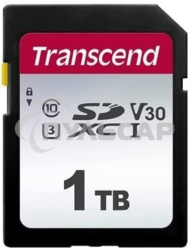 Флеш карта SDXC 1Tb Class10 Transcend TS1TSDC300S 300S w/o adapter
