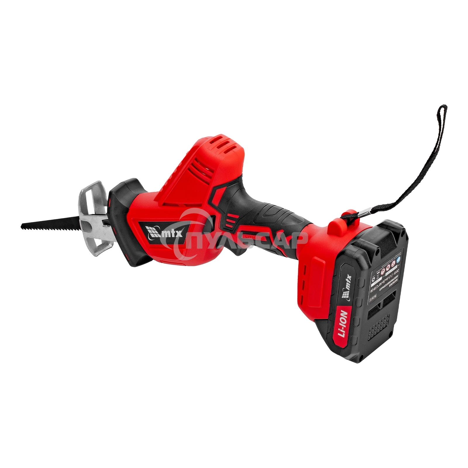 Пила сабельная аккумуляторная RС-80, Li-Ion, 20 В MTX