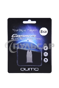 Флешка USB 2.0 QUMO 8 Gb, Cosmos QM8GUD-Cos Silver