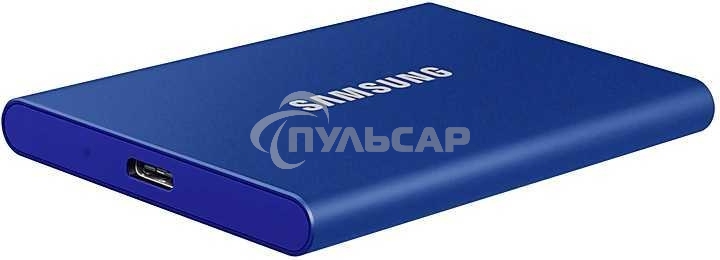 Внешний SSD Samsung T7, 2TB, USB 3.2 Gen 2 Type-C, R/W 1050/1000, синий