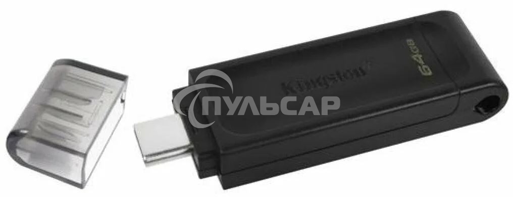 Флешка USB Kingston 64 Gb DataTraveler DT70 <DT70/64 Gb>, USB-C 3.2 Gen 1