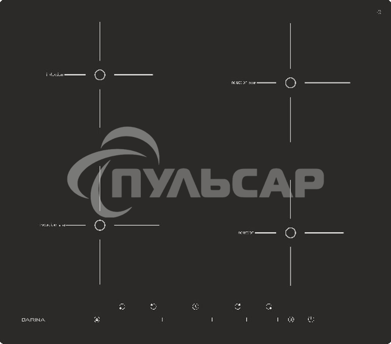 Индукционная варочная панель Darina PL EI305 B черный