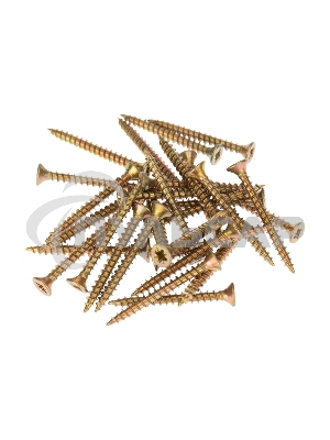 Саморез универсальный KRANZ 3х30, желтый цинк, пакет (20шт.)