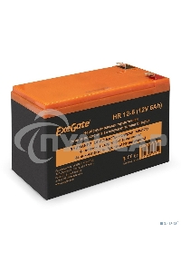 Аккумуляторная батарея ExeGate EX288653RUS HR 12-6 (12V 6Ah 1224W, клеммы F2+F1-)
