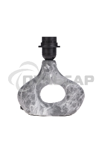 Светильник декоративный настольный Форте, основание кольцо под черный мрамор, белый абажур, цоколь Е27, 60Вт Rexant