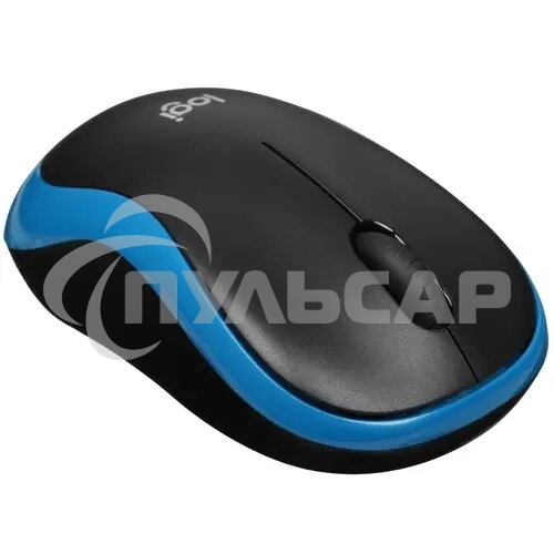Мышь беспроводная Logitech M185 синий, 1000 dpi, радиоканал, USB, кнопки - 3