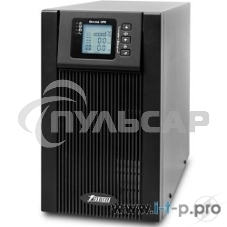 Источник бесперебойного питания Powerman ИБП Online 2000 Plus черный ( внешний блок батарей, в комплект не входит)