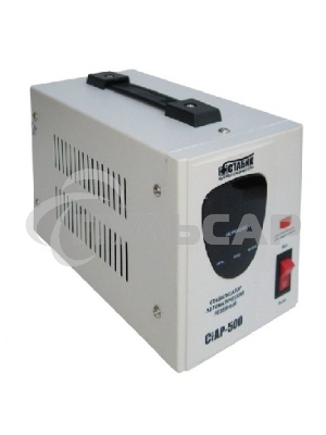 RUCELF CTAP-500VA 500ВА, диапазон 140-270,однофазный,управление релейное, дисплей,точность 220+-6%, КПД 98%.