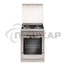 Плита комбинированная Gefest ПГЭ 6102-03 0027 серый, конфорок 4 шт, духовка 55 л, 60 см x 85 см x 60 см