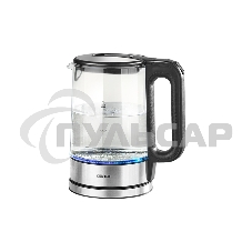 Чайник электрический Centek CT-0032 стекло 1.7л, 2200Вт, Внутр.LED подсветка, Быстрое кипячение, Фил