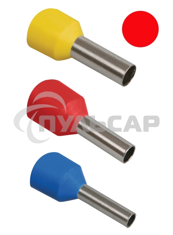 Наконечник-гильза Е1508 1.5кв.мм красн. (уп.20шт) IEK UGN10-4-D15-03-08