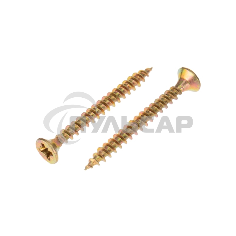 Саморез универсальный KRANZ 3.5х35, желтый цинк, пакет (25шт.)