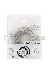 Патч-корд UTP Cablexpert кат.5e, 10м, литой, многожильный (серый)