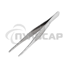 Пинцет прямой, рифленый 125 мм (блистер) Rexant