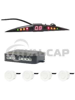 Парковочный Радар Swat PT-114W 4 датчика 22мм белый