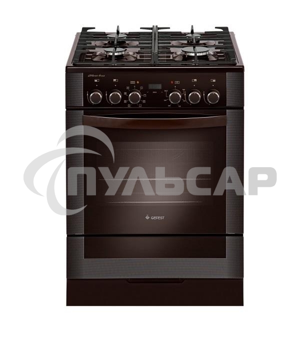 Плита комбинированная Gefest ПГЭ 6502-03 0045 коричневый, конфорок 4 газовых, духовка 55 л, 60 см x 85 см x 60 см