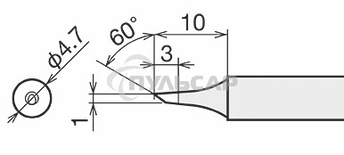 Жало для паяльника Goot RX-80HRT-1C