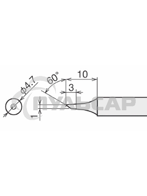 Жало для паяльника Goot RX-80HRT-1C