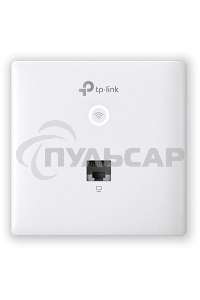 Точка доступа TP-Link Omada AC1200 wireless MU-MIMO Gigabit wall-plate Access Point, 1 Gigabit downlink port, 1 gigabit uplink port, 802.3af/at PoE in, wall plate mounting, support standalone mode and controlled by Omada SDN controller (Software/hardware/