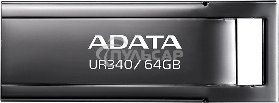 Флешка USB ADATA UR340 (AROY-UR340-64 GbK), 64 Gb, USB 3.2, R/W 100/30, черный