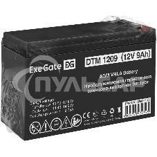 Батарея ExeGate DTM 1209/EXS1290 (12V 9Ah 1234W), клеммы F2