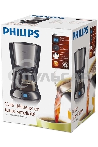 Кофеварка капельная Philips HD7459/20 черный, исп. кофе - молотый, 1.2 л, 1000 Вт.