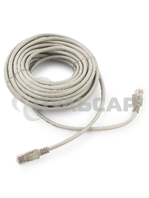 Патч-корд UTP Cablexpert кат.5e, 15м, литой, многожильный (серый)