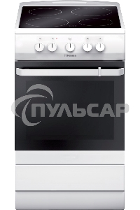 Плита электрическая Hansa FCCW54000 белый, конфорок 4 шт, духовка 68 л, 50 см x 85 см x 60 см