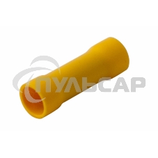 Соединительная гильза изолированная L-26 мм 4-6 мм² (ГСИ 6.0/ГСИ 4,0-6,0) желтая Rexant