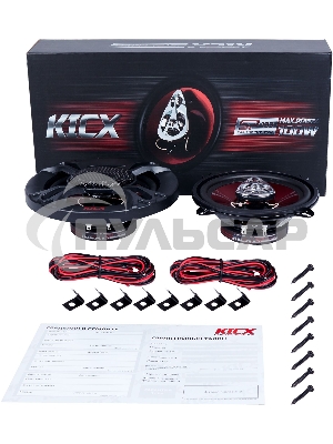 Колонки автомобильные Kicx SP 133 100Вт 89дБ 4Ом 13см (5дюйм) (ком.:2кол.) коаксиальные трехполосные