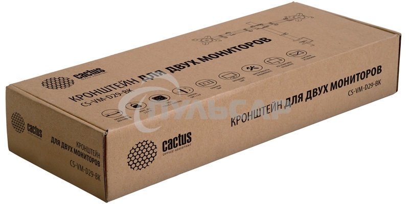 Кронштейн для мониторов Cactus CS-VM-D29-BK черный 13