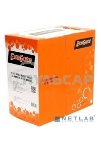 Кабель Exegate EX256747RUS Кабель UTP 4 пары кат.5e Exegate CCA, LSZH, бухта 305м, оранжевый