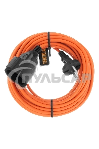 Удлинитель-шнур силовой Garden Series, ПВС, 10м, 1 розетка 3*1,5 мм Denzel
