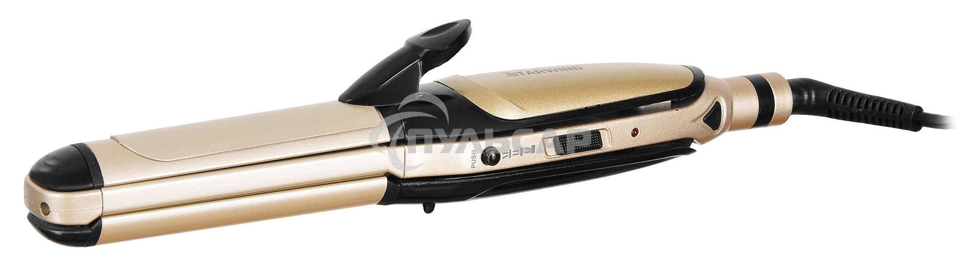 Выпрямитель Starwind SHC 7075 55Вт черный/шампань (макс.темп.:200С)