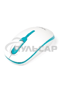 Мышь беспроводная Гарнизон GMW-460-2 белый/бирюзовый, 1600 dpi, радиоканал, USB, кнопки - 4