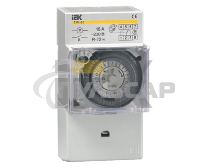 Таймер ТЭМ181 аналоговый 16А 230В на DIN-рейку ИЭК