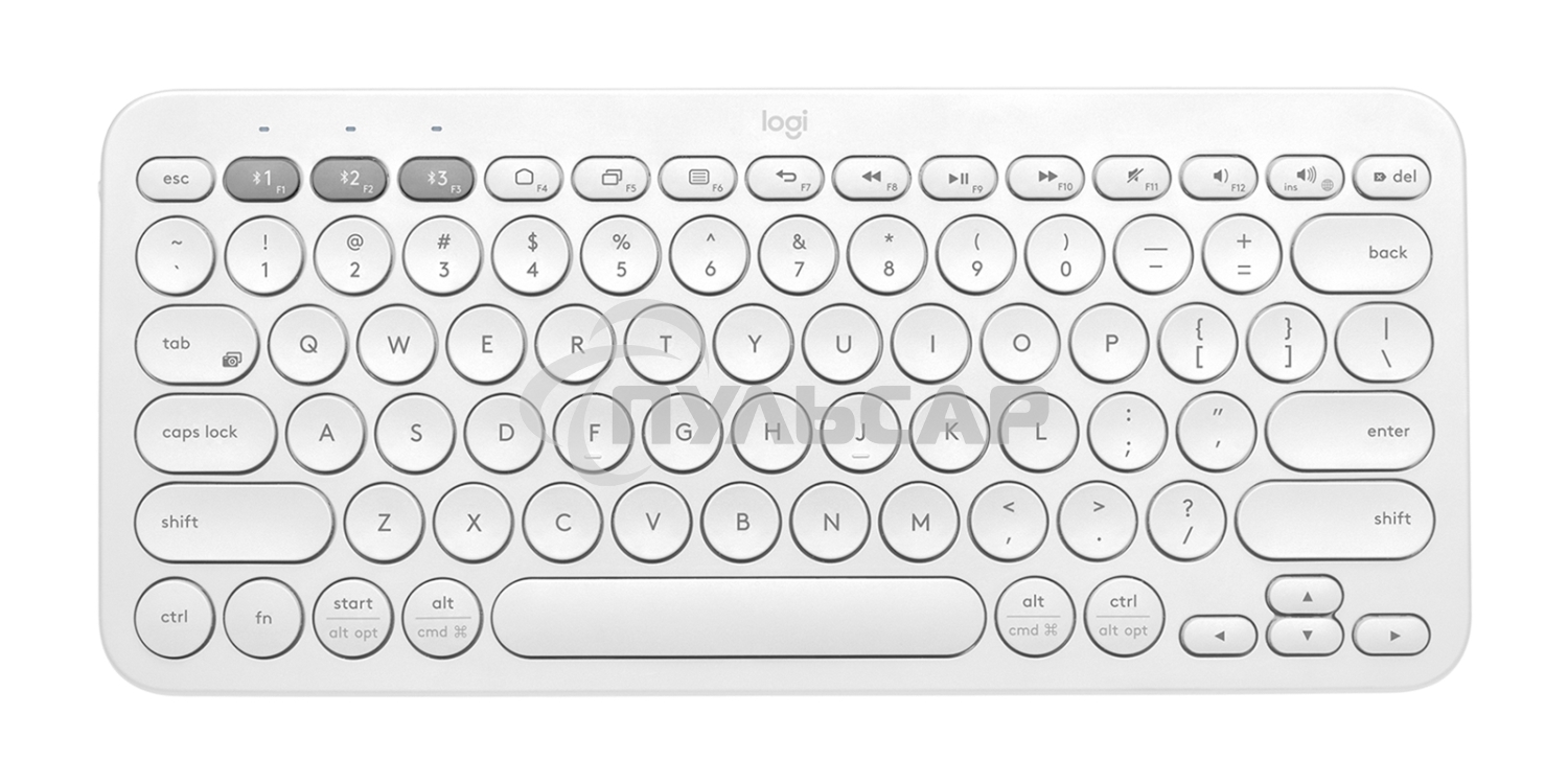 Клавиатура беспроводная Logitech K380, Bluetooth, белый