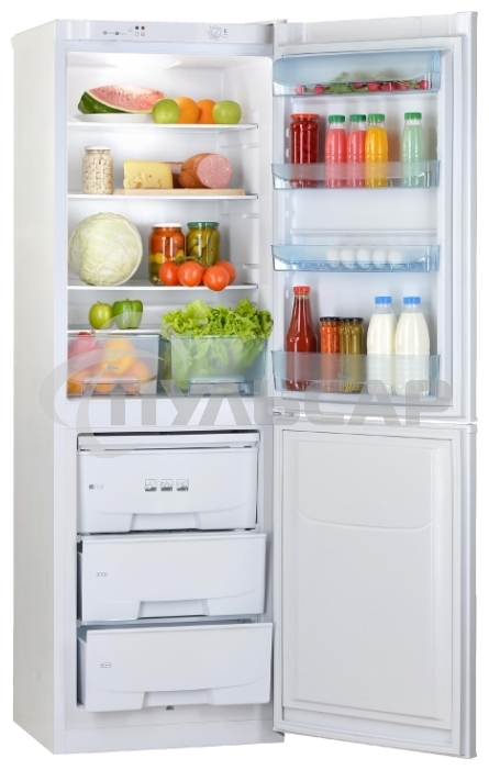 Холодильник Pozis RK-139 серебристый глянц. двухкамерный 188/97 л морозилка снизу