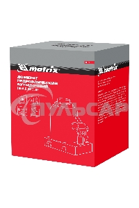 Домкрат гидравлический бутылочный Matrix, 30 т, h подъема 244–370 мм