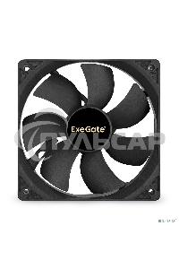 Вентилятор для корпуса ExeGate E12025S4P-PWM черный, 120 мм, 1500 об/мин, 25 дБ, 4 pin