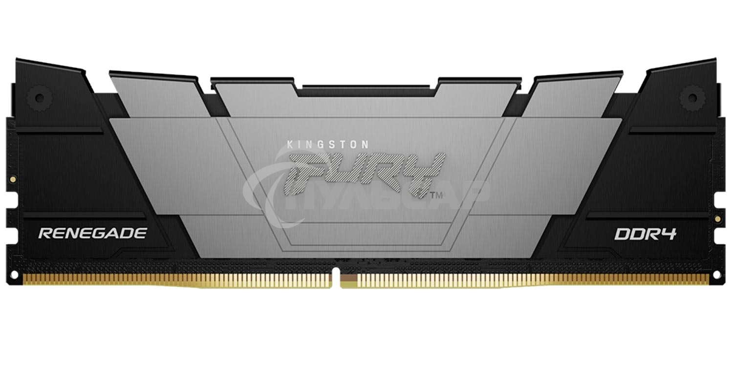 Оперативная память Kingston Fury Renegade, DDR4, 8Gb (1x8Gb), 3200MHz, CL16, DIMM, с радиатором, черный