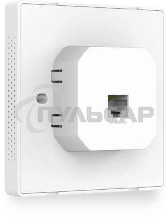 Точка доступа TP-Link Omada AC1200 wireless MU-MIMO Gigabit wall-plate Access Point, 1 Gigabit downlink port, 1 gigabit uplink port, 802.3af/at PoE in, wall plate mounting, support standalone mode and controlled by Omada SDN controller (Software/hardware/