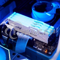 Оперативная память Kingston Fury Beast, DDR5, 16Gb (1x16Gb), 5600MHz, CL40, DIMM, радиатор, RGB, белый