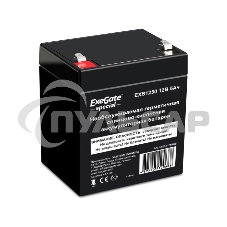 Батарея ExeGate ES255175RUS DTM 1205/EXS1250 (12V 5Ah 1221W), клеммы F1 Батарея ExeGate ES255175RUS DTM 1205/EXS1250 (12V 5Ah 1221W), клеммы F1