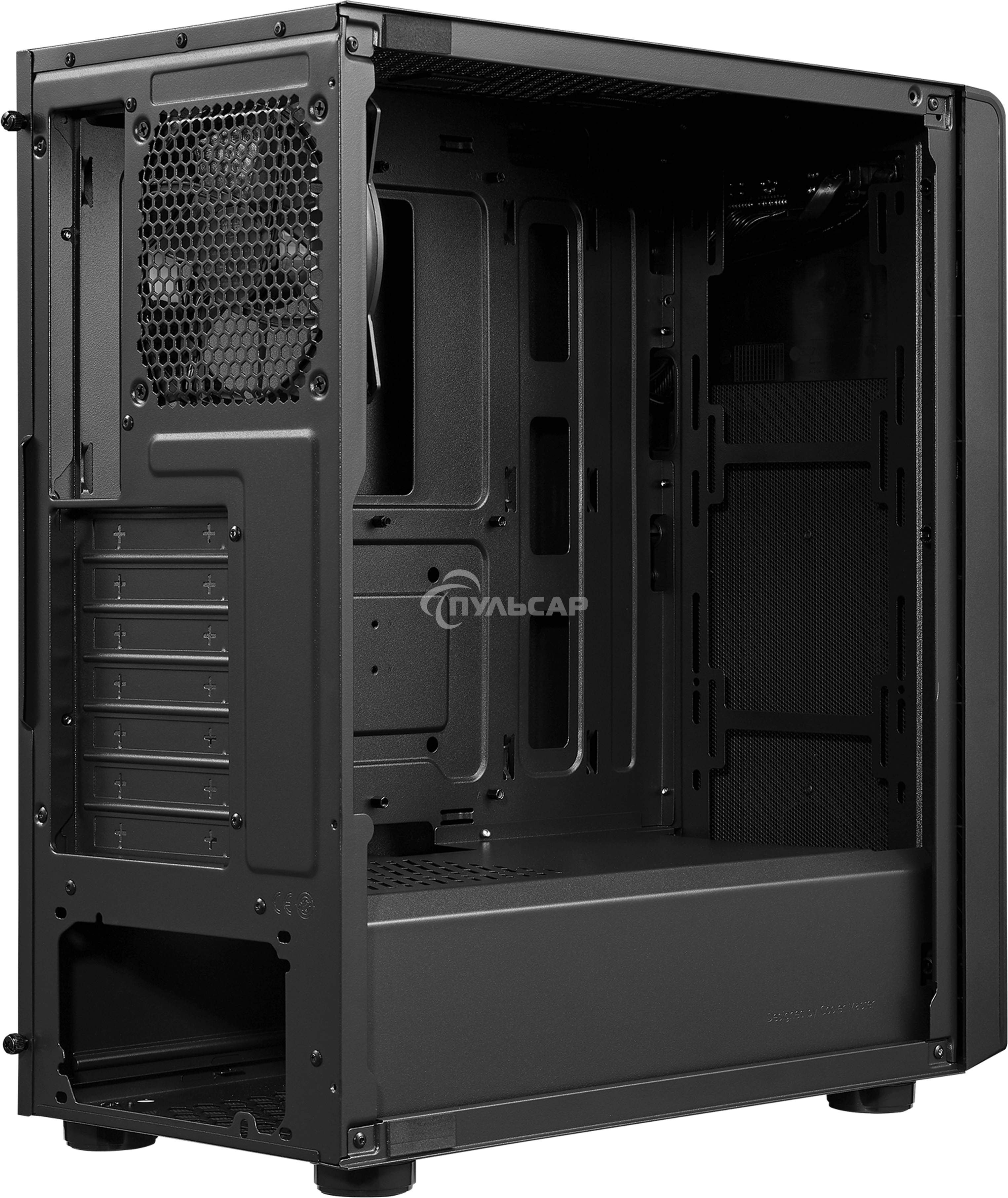 Компьютерный корпус Cooler Master Elite 500 w/o ODD bay, 2xUSB3.2, 1x120Fan, w/o PSU, Black, Steel left panel, ATX