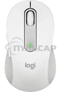 Мышь беспроводная Logitech Signature M650 белый, 4000 dpi, радиоканал, Bluetooth, USB, кнопки - 5