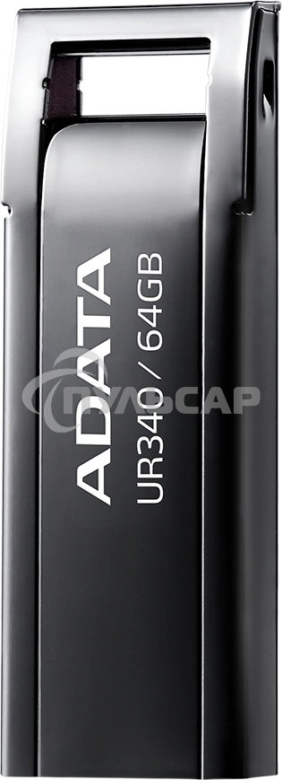 Флешка USB ADATA UR340 (AROY-UR340-64 GbK), 64 Gb, USB 3.2, R/W 100/30, черный