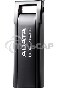 Флешка USB ADATA UR340 (AROY-UR340-64 GbK), 64 Gb, USB 3.2, R/W 100/30, черный