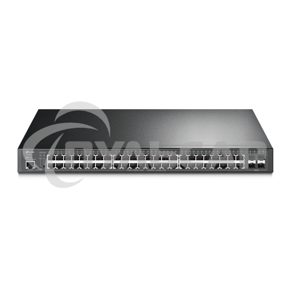Коммутатор 48-port Gigabit PoE+ L2+ switch, 48 802.3af/at PoE+ ports, 4 Gb SFP slots, 1 RJ-45 + 1Micro-USB console ports, 348W PoE budget